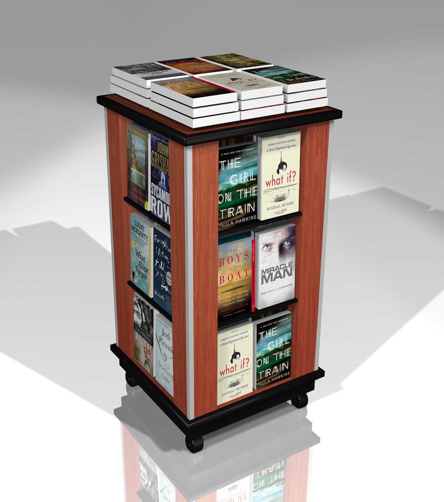 More Work — book shelf render2 design by Joe Scheirich Media