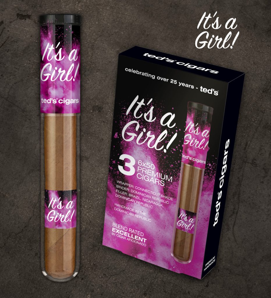 Ted's Cigars Brand Designs — cigars girl design by Joe Scheirich Media