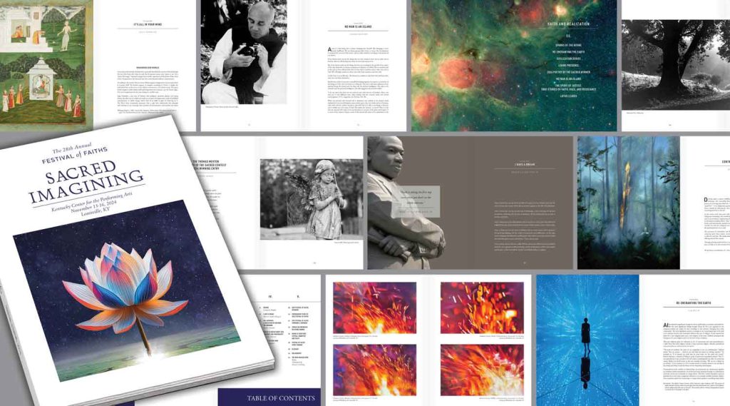 Festival of Faiths — collage design by Joe Scheirich Media