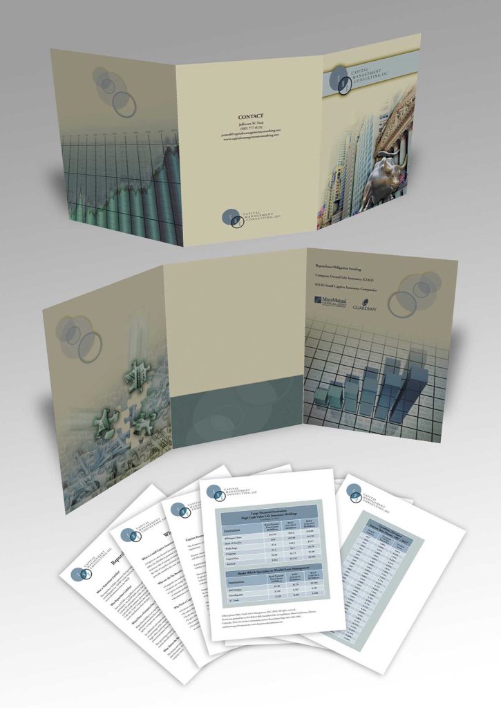 CMC — folder and pages render design by Joe Scheirich Media