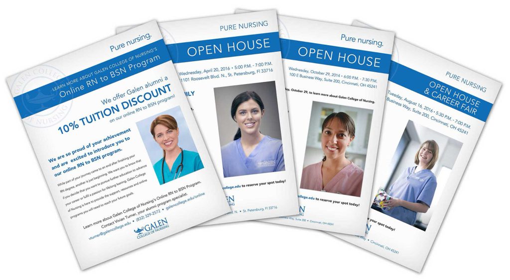 Galen College of Nursing — galen flyers design by Joe Scheirich Media